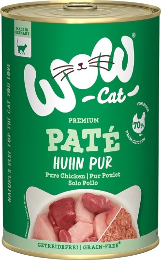 Wow Cat Våtfôr Adult Ren Kylling 12 X 400 G