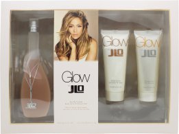 Jennifer Lopez Glow Gavesett 100ml EDT +  75ml Body Lotion + 75ml Shower Gel