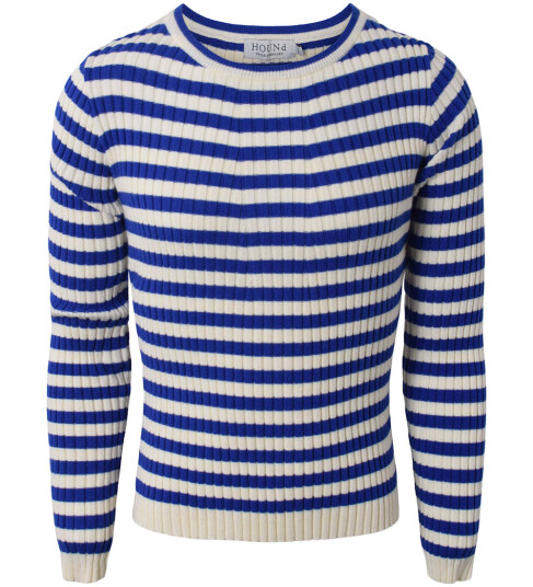 Hound Genser Rib Viskose/Nylon Kobolt Blue 18 år Genser Beige Blå