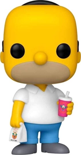 Northix Homer Simpson popfigur samleobjekt vinylleketøy 4-tommers