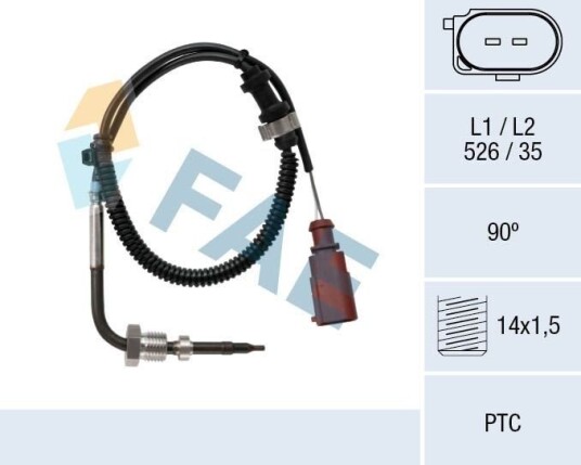 FAE 68021 Sensor, eksostemperatur