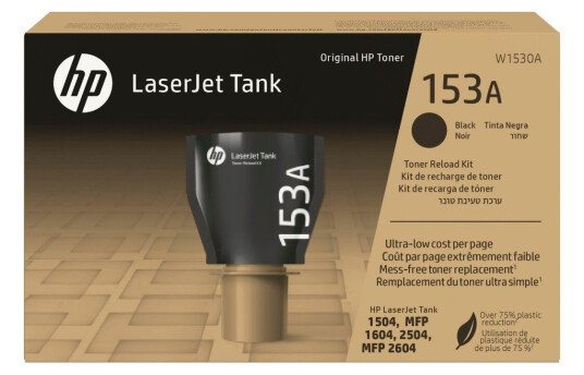 HP 153A Black LaserJet Tank Toner Reload Kit 2.5k HP 153A Black LaserJet Tank Toner Reload Kit 2.5k
