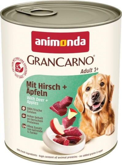 Animonda GranCarno Original Våtfôr Hjort & Eple 24x800g
