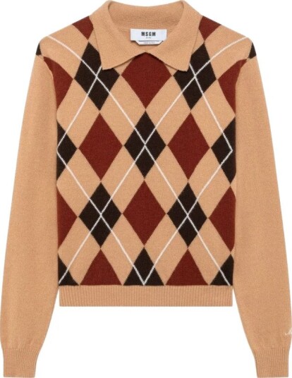 MSGM Maglia/Sweater Beige S MSGM Maglia/Sweater Beige S