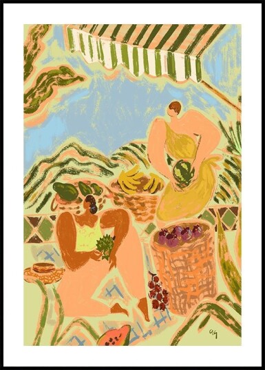 Fruit Stand Plakat Plakat / 21x30cm
