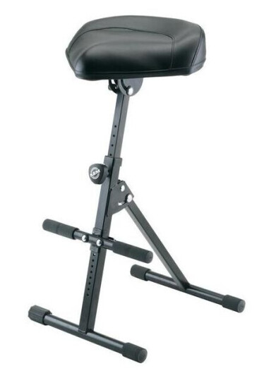 K&M 14045 Stol Sort Skinn