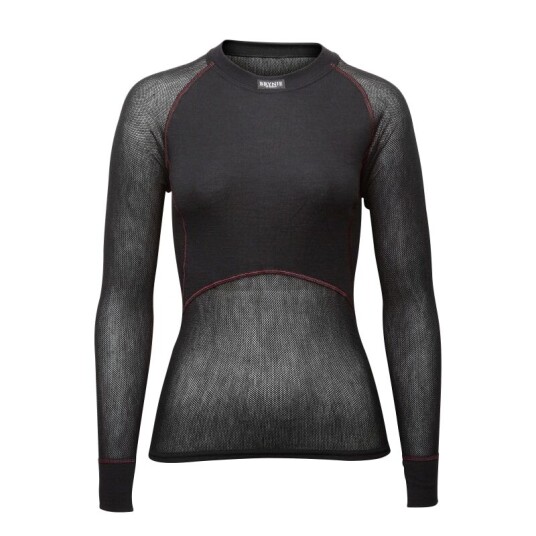 Brynje Women's Wool Thermo Light Long Sleeved Shirt L, Black