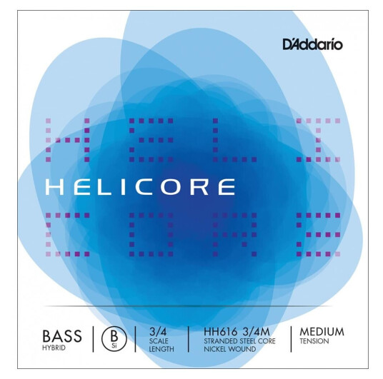 D'Addario Hh616 3/4m Helicore Løs H Hybrid 3/4 /medium Tension