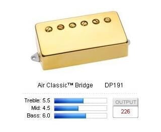 Dimarzio Dp191g Pickup Humbucker Air Classic/bridge Gull