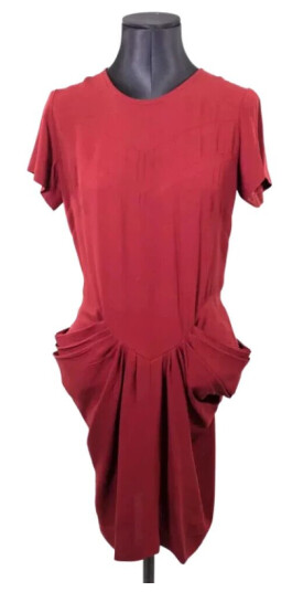 Isabel Marant Pre-owned Pre-eide Burgund Stoff Isabel Marrant Kjole Rød L