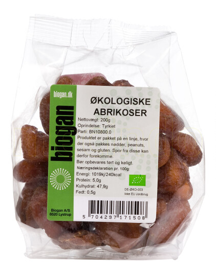 Biogan Aprikoser Ø 200gram Biogan Aprikoser Ø 200gram