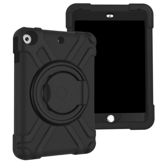 INCOVER iPad 10.2" (2021 / 2020 / 2019) Barnevennlig Deksel - m. Bærefunksjon & Stativ - Svart