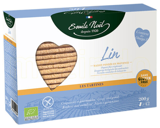 Emile Noël Knekkebrød m. linfrglutenfri 200g