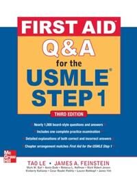 First Aid Q&a For The Usmle Step 1, Third Edition Av Tao Le, James Feinstein