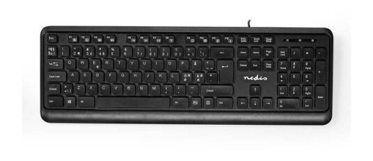 Tastatur For PC - Nordisk Språk - Kablet Standardmodell - Nedis