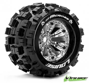 LouiseRC 3276C Tire & Wheel MT-MCROSS 3,8 Chrome 0-offset 2 LouiseRC 3276C Tire & Wheel MT-MCROSS 3,8 Chrome 0-offset 2