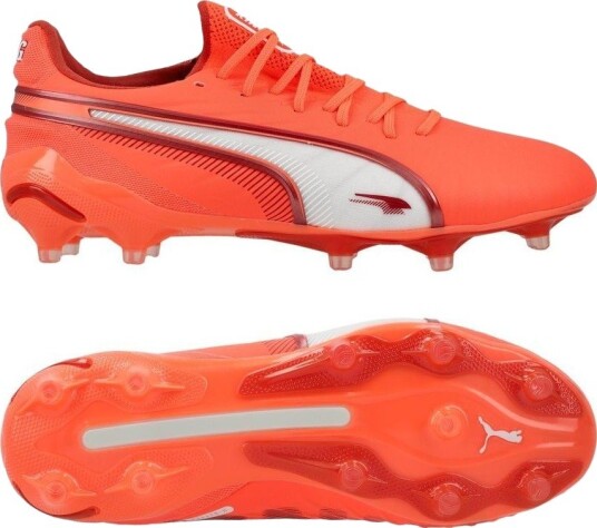PUMA King Ultimate FG/AG Unlimited rød/PUMA White/Red Fire Kvinner størrelse 37½