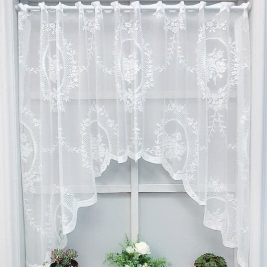 Panelgardin hvit kort gardin #100*150 cm