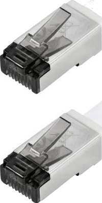 Maxtrack TI56 10L Cat8.1 U/FTP flat patchkabel hvit 10 m Maxtrack TI56 10L Cat8.1 U/FTP flat patchkabel hvit 10 m