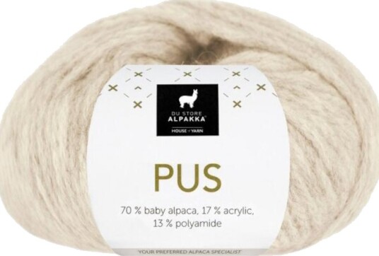 Du Store Alpakka Pus Lys Beige Melert 4064 50 g Du Store Alpakka Pus Lys Beige Melert 4064 50 g
