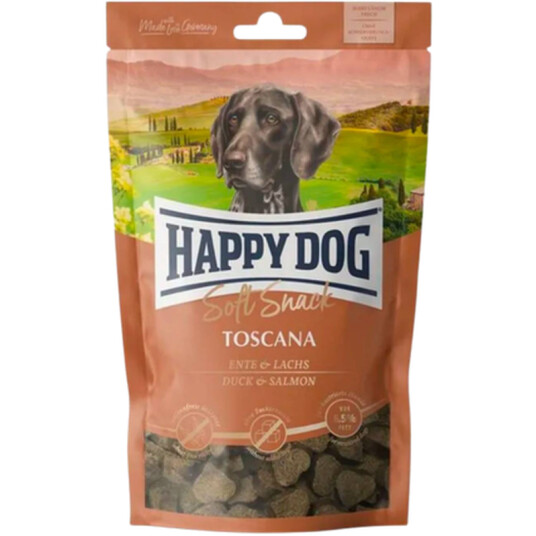 Happy Dog Toscana 100g Hundesnacks - Myke Snacks x 6 Pakker