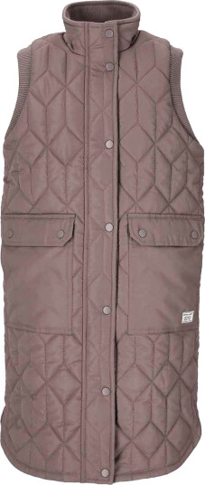 Weather Report Beah Long Vattert Vest Barn Brun 176