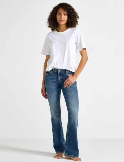 Lindex Trousers Denim Fay Dark Blue - Blue - 38