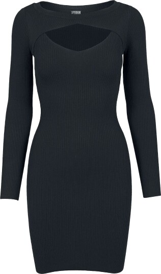 Urban Classics Kort kjole Ladies Cut Out Dress XS til XL Damer svart