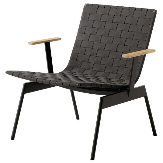 &Tradition &Tradition Ville AV45 Loungestol Med Armlener Warm Black &Tradition &Tradition Ville AV45 Loungestol Med Armlener Warm Black