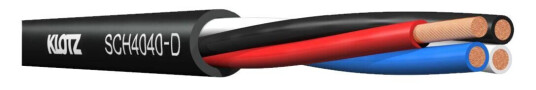Klotz Speaker Cable - Lhc 4 X4mm2 Frnc Dca Black 50m