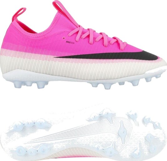 Nike Mercurial Vapor 17 Academy Ag Breakout   Hvit/svart/rosa Barn   Kunstgress (Ag) størrelse 36½
