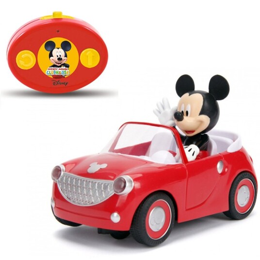 Disney Mikke Mus Radiostyrt Bil 19cm Rød med 2 Kanaler
