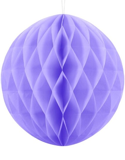 Lavendelfarget Honeycomb Ball 30 cm