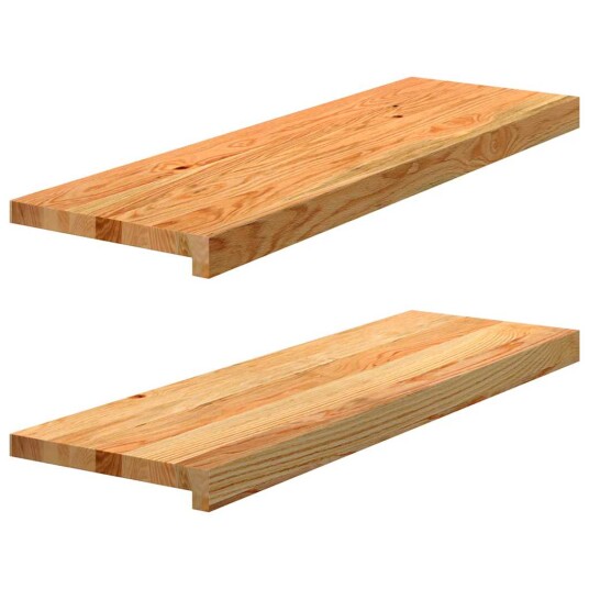 2 Stk Lysebrun 80x25x2cm Heltre Eik 2 Stk Lysebrun 80x25x2cm Heltre Eik
