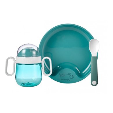 MEPAL Babyservise mio 3-delt - Deep Turquoise - Dyp turkis
