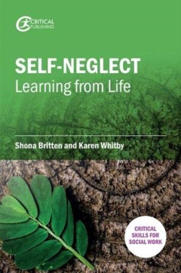 Self-Neglect: Learning from Life Self-Neglect: Learning from Life