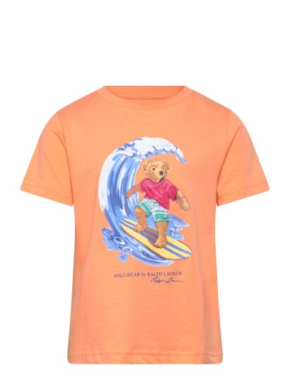 Ralph Lauren Kids Polo Bear Cotton Jersey Tee Orange 88 93