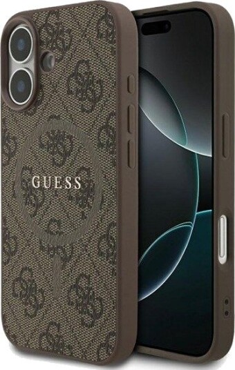 GUESS 4G Ring Classic Logo MagSafe Case for iPhone 17 - Brown