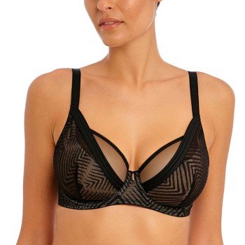 Freya BH Tailored UW High Apex Plunge Bra Svart H 80 Dame
