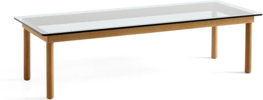 Hay Kofi sofabord Oak-clear glass 50 cm