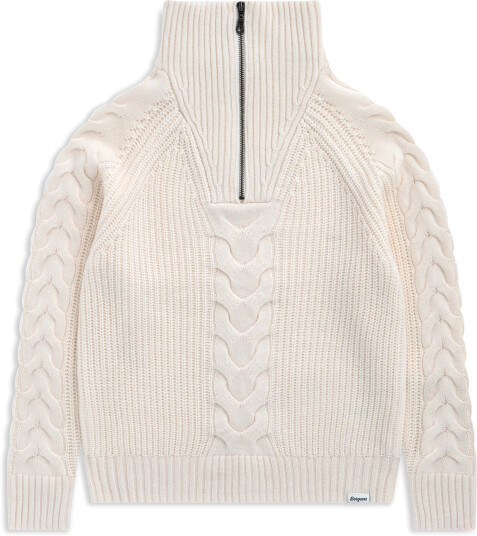 Bergans Women´s Milde Knitted Wool Half Zip Creme S Bergans Women´s Milde Knitted Wool Half Zip Creme S