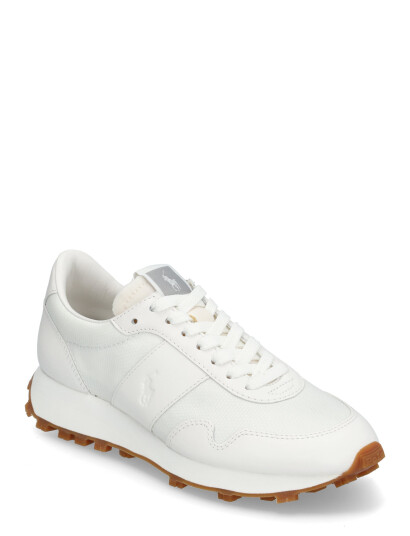 Polo Ralph Lauren Trail 125 Leather-Mesh Sneaker - White - 38 Polo Ralph Lauren Trail 125 Leather-Mesh Sneaker - White - 38