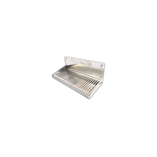 Kegland Dryppbrett for veggmontering 30 x 17 cm Rustfritt stål