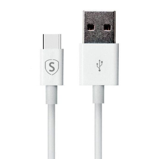 SIGN USB-C Cable for Fast Charging 2.4A, 1m - White