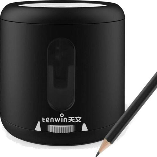 Tenwin 8035 1 Elektrisk Blyantspisser Batteri/Usb Svart Tenwin 8035 1 Elektrisk Blyantspisser Batteri/Usb Svart