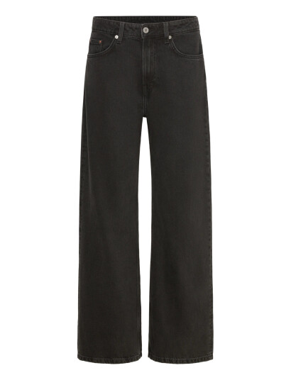 Weekday Missy Low Rise Loose Straight Jeans - Black - 25 x 30