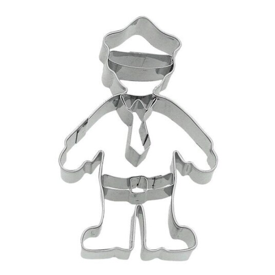 Birkmann Cookie Cutters pepperkakeform politi 8 cm rustfritt stål Birkmann Cookie Cutters pepperkakeform politi 8 cm rustfritt stål