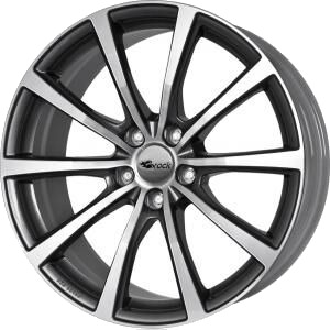 Brock B32 Titanium Full Polish 7.5x18 5/112 ET51 B57.1 Brock B32 Titanium Full Polish 7.5x18 5/112 ET51 B57.1