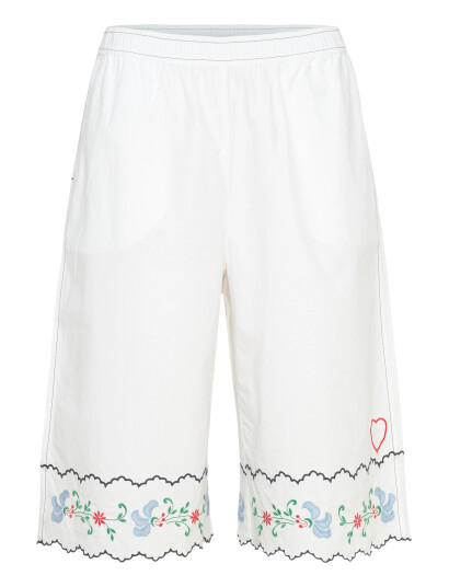 Stella Nova Coloured Embroidered Oversized Shor White 38 Stella Nova Coloured Embroidered Oversized Shor White 38