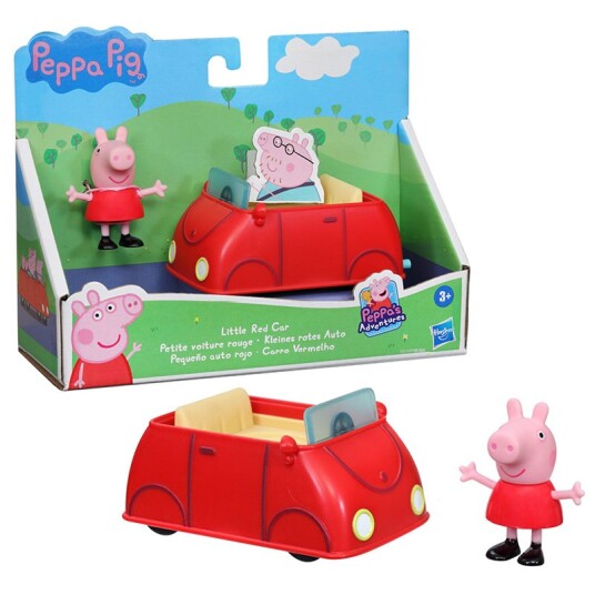 Peppa Gris Adventures Lekesett Peppa"s Røde Bil Peppa Gris Adventures Lekesett Peppa"s Røde Bil